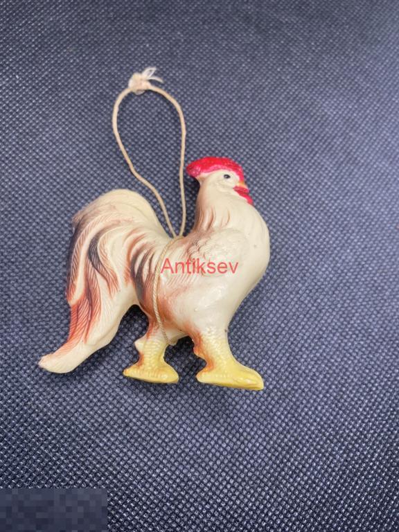 Игрушка петушок пластик пластмасса АТГ 6,5 см 