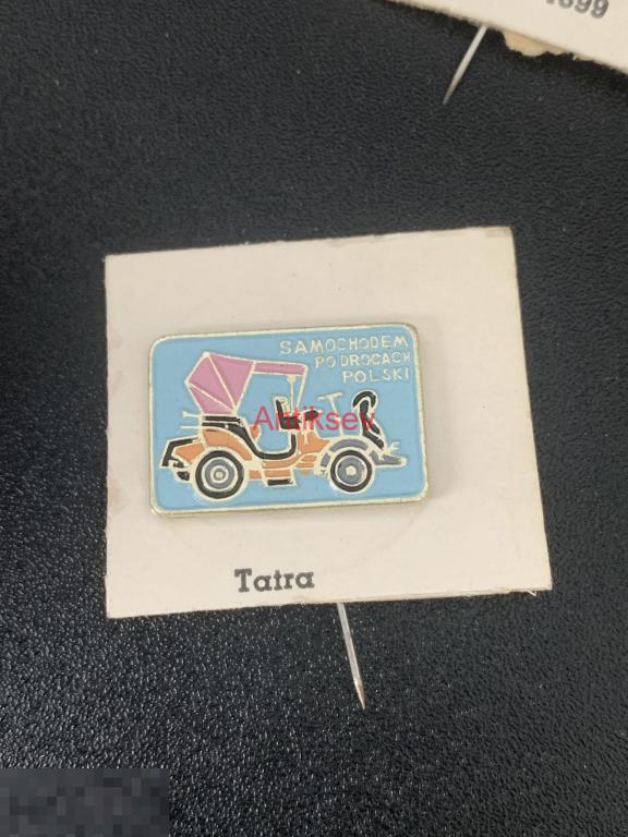 Знак серия на машине по дорогам Польши Samochodem po Drogach Polski Tatra 