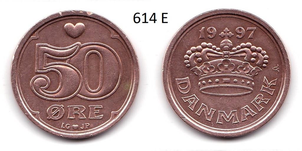 Дания. 50 эре. 1997 год.
