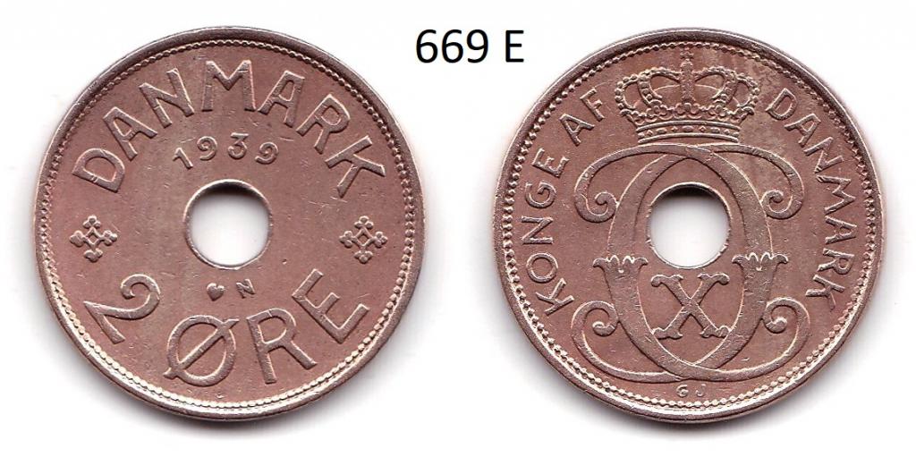 Дания. 2 эре. 1939 год.