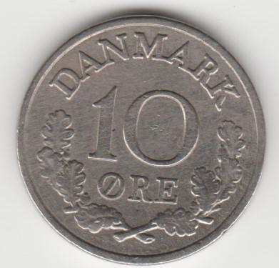 10.15 Дания 10 эре 1961г