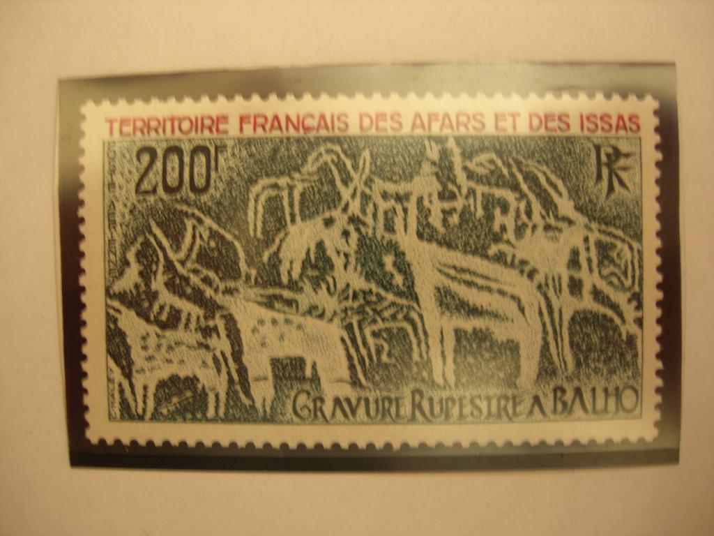 Афар и Исса 1974 наскальная живопись/фауна   MNH