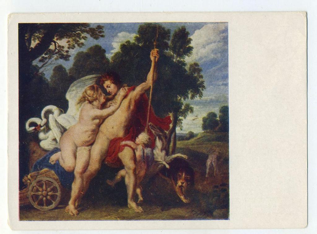 П.П.Рубенс - Венера и Адонис - живопись (Л-50)