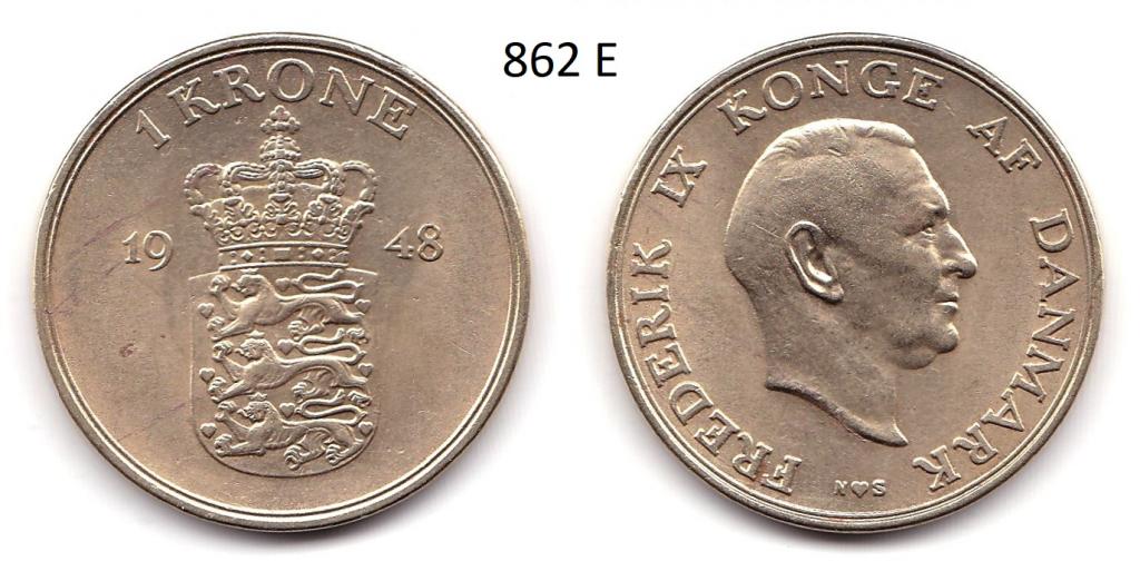 Дания. 1 крона. 1948 год.