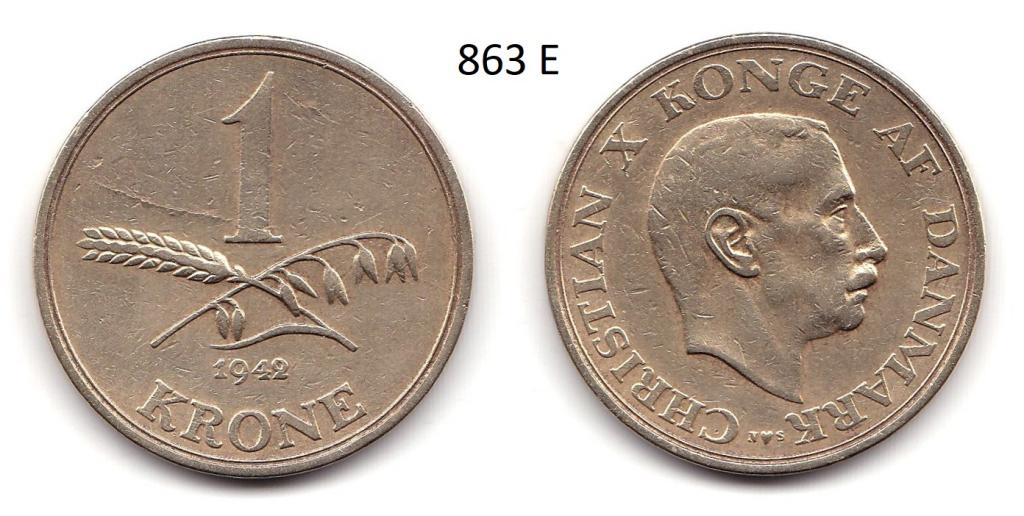 Дания. 1 крона. 1942 год.