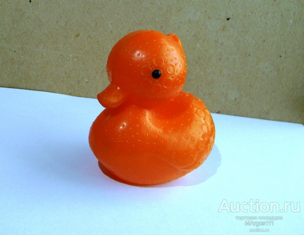 Утка Уточка дутый пластик Игрушки СССР