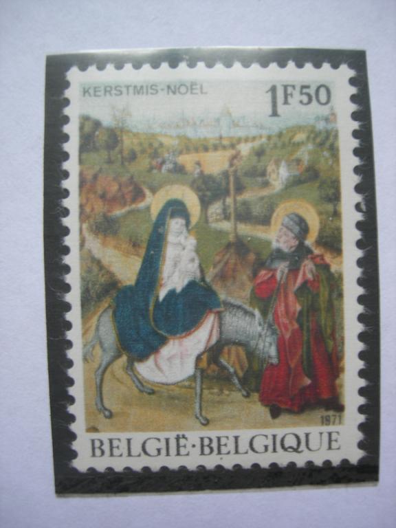 Бельгия 1971 Рождество - живопись    MNH
