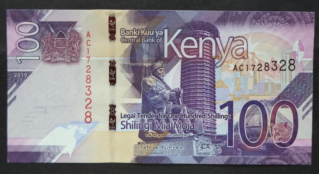 Кения 100 шиллингов  2019 год  UNC