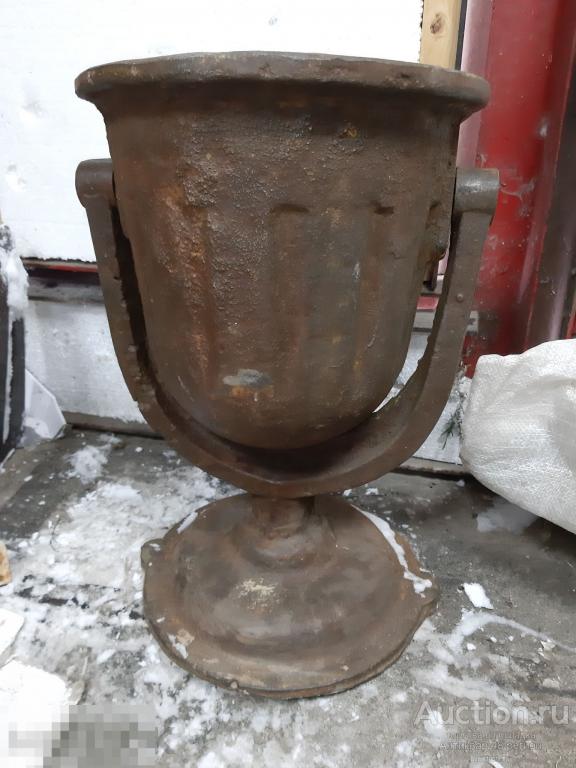 Урна уличная, чугунная, чугун ссср, 20-30 годы. — покупайте на Auction ...
