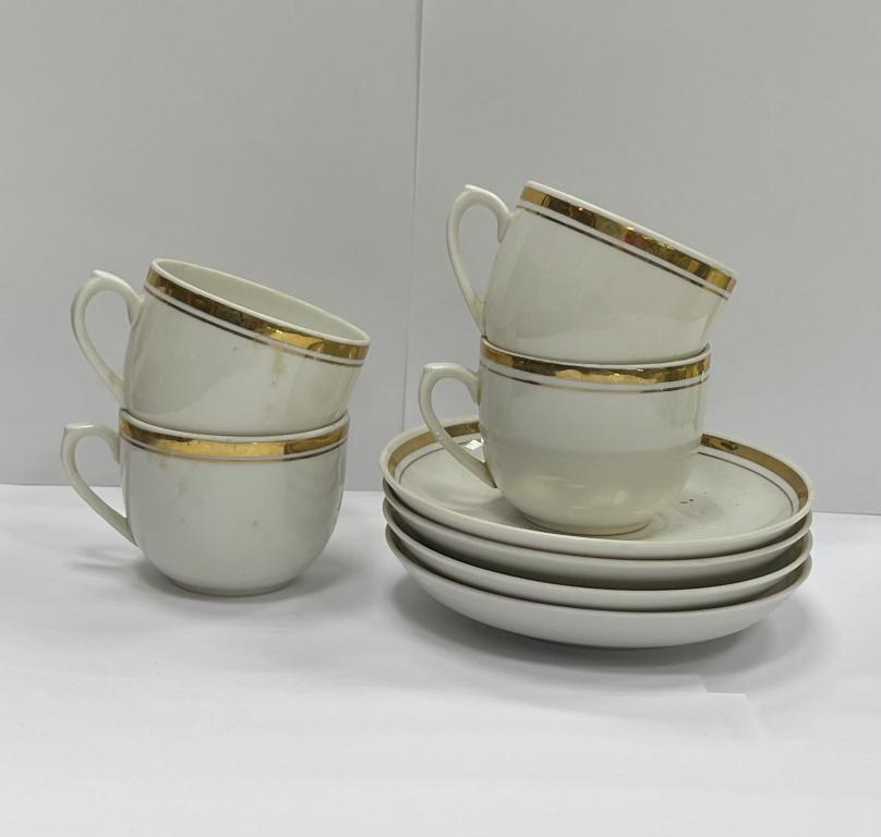 Кофейный сервиз Вербилки ДФЗ Дмитровский фарфор СССР