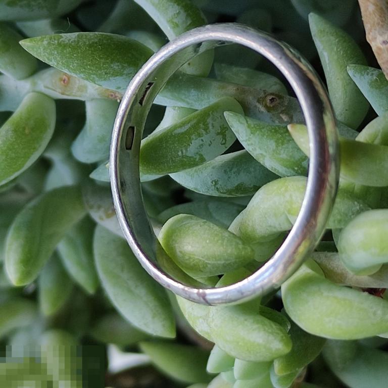 Кольцо серебряное, времён СССР. Обручальное. 