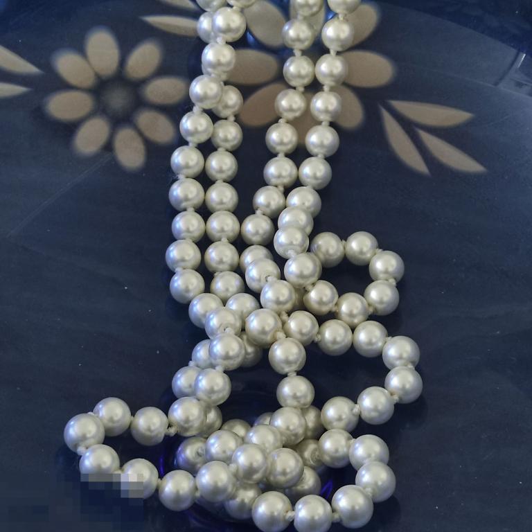 Бусы, колье, ожерелье СССР. Под жемчуг. 