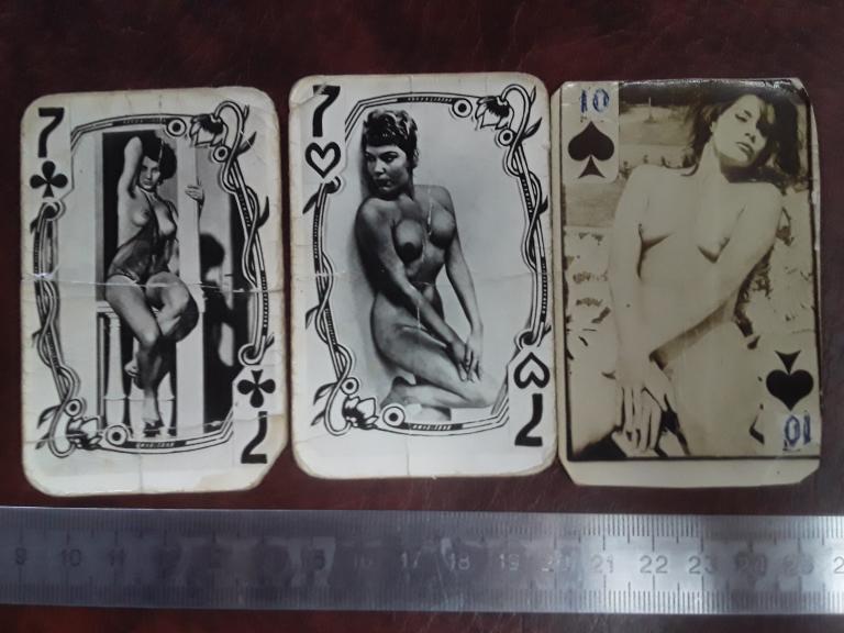 3 шт. Одним лотом. Игральные карты. СССР. Ню. Девушка. Эротика