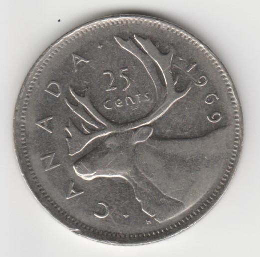 13.9 Канада 25 центов 1969г