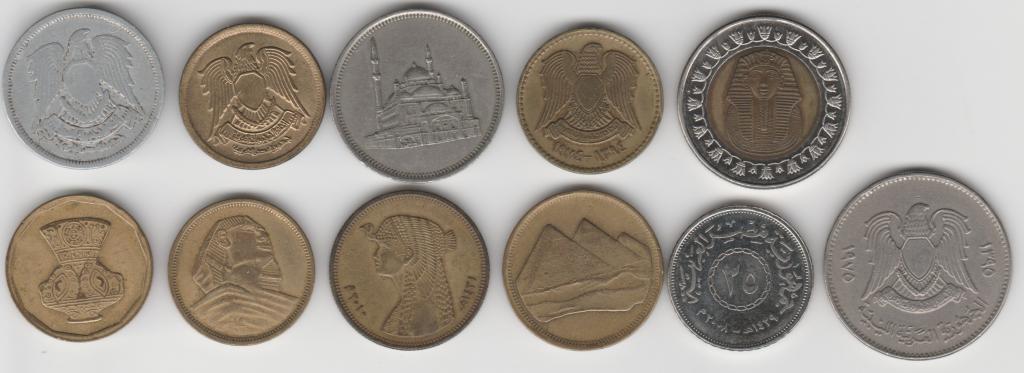 15.15 Египет набор 11 монет