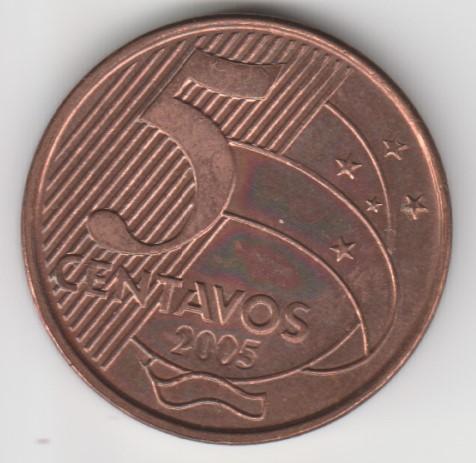 16.9 Бразилия 5 сентаво 2005г