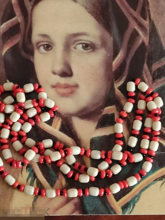 Бусы, ранние Советы. Стекло цветное. Камушный промысел. 