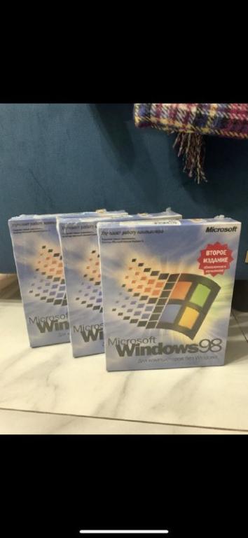 Microsoft Windows 98 Ru Box 2 ed Нераспечатанный