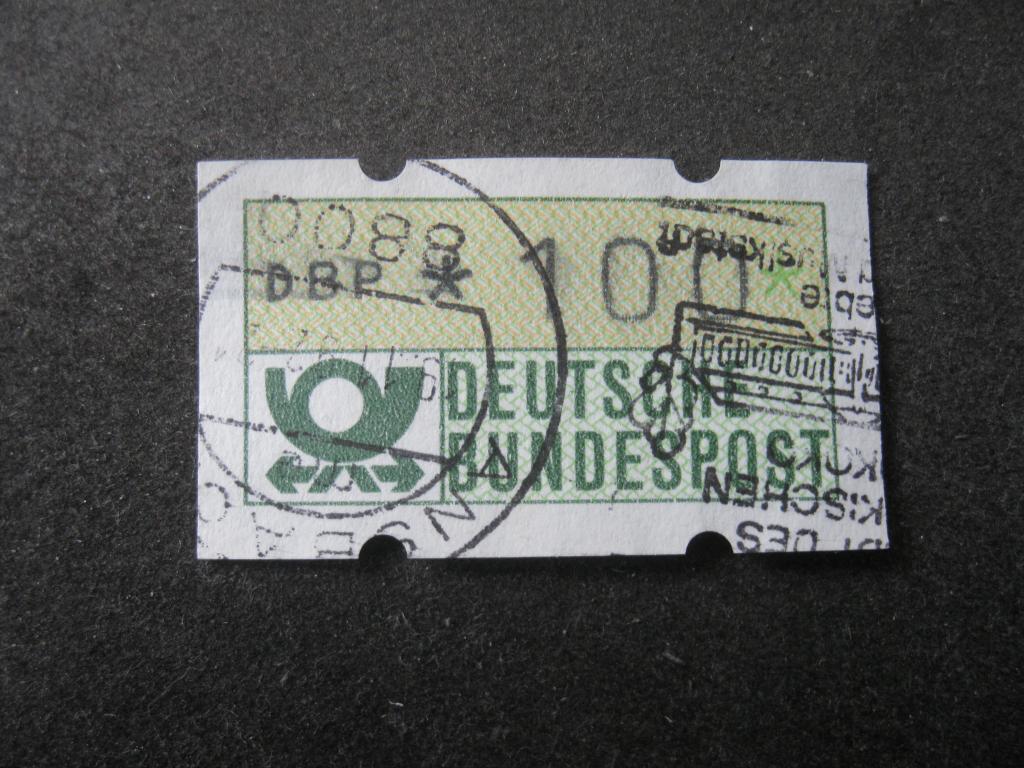 ФРГ, Германия 100, марка автоматная, автомат, гашеная