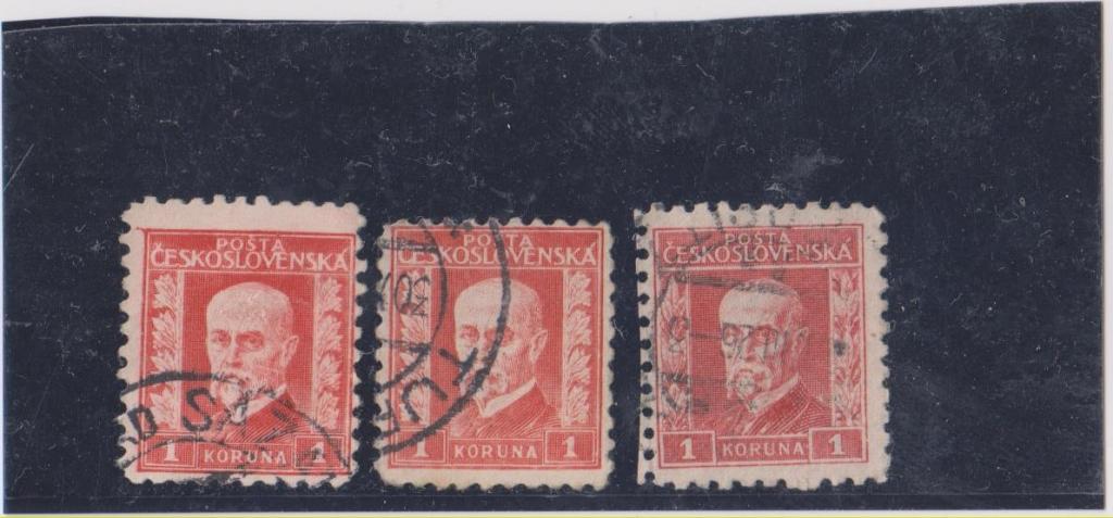 Чехословакия,1925/6-Президент Масарек(разновидности)