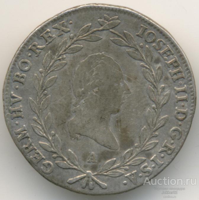 Австрия 20 крейцеров 1786 А Лот-21053