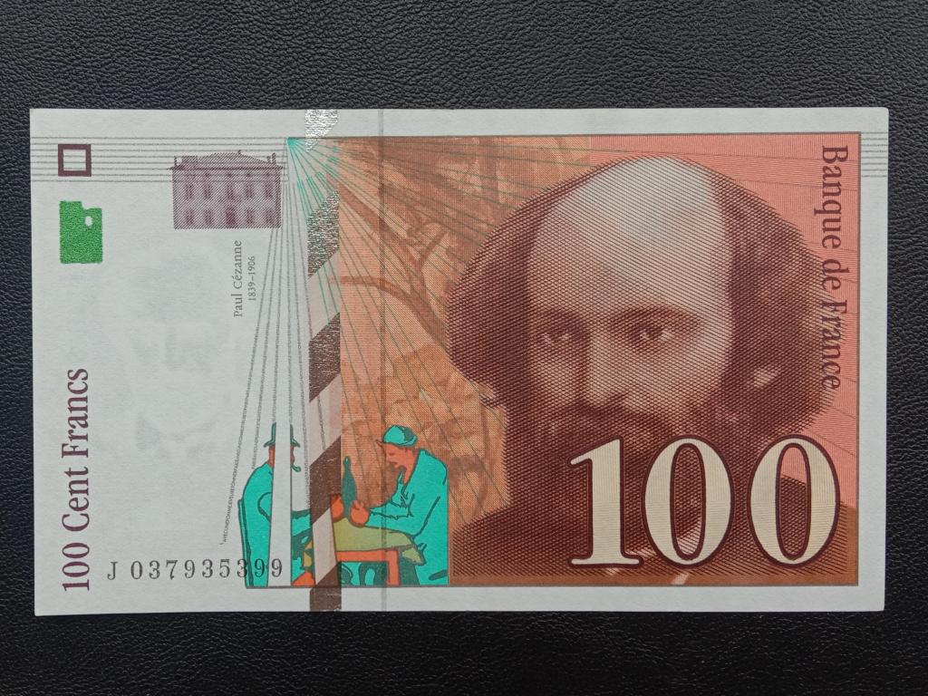 Франция 100 франков 1997г.     аUNC.    Р.158