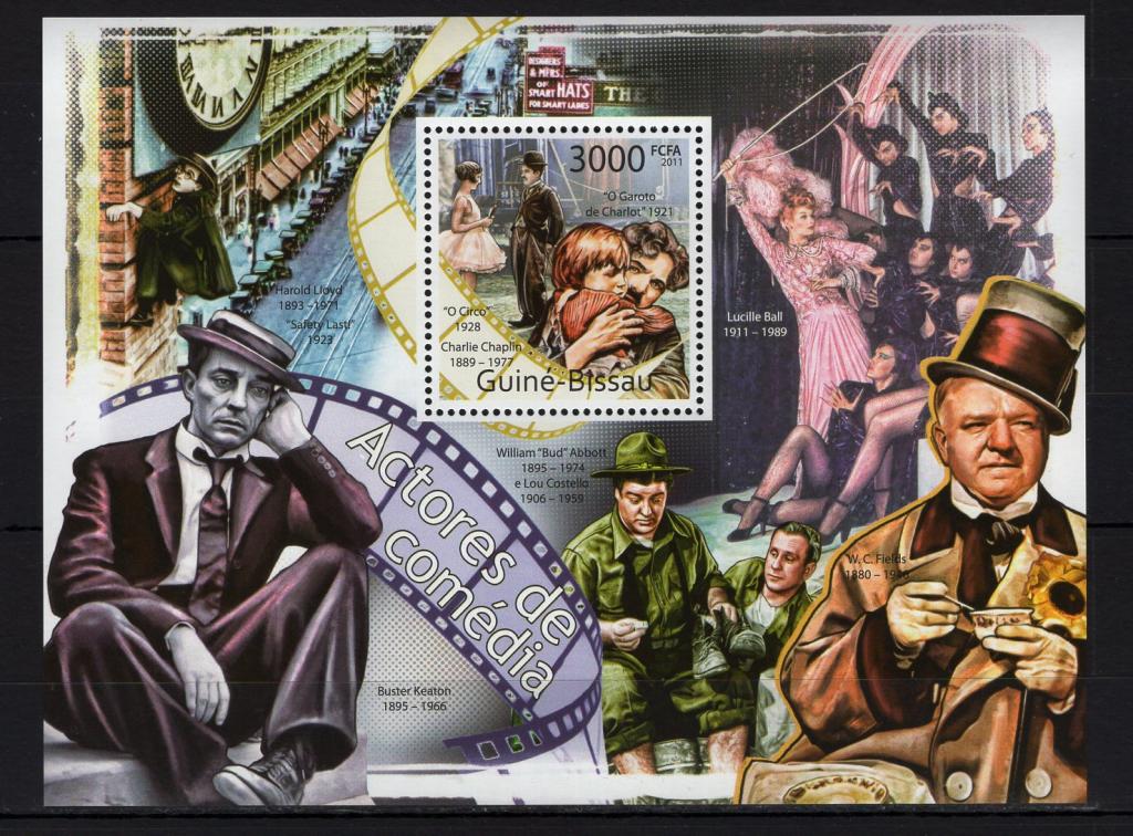Гвинея-Бисау, 2011г., Чарли Чаплин **