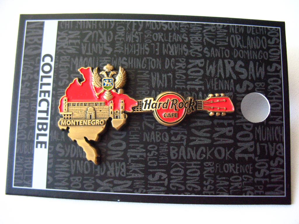 значок Hard Rock Cafe Montenegro Хард-рок кафе Черногория limited Edition 300