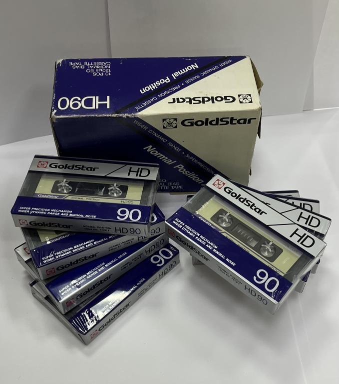 Аудиокассета аудио кассета Goldstar HD 90 НОВАЯ ЗАПЕЧАТАННАЯ