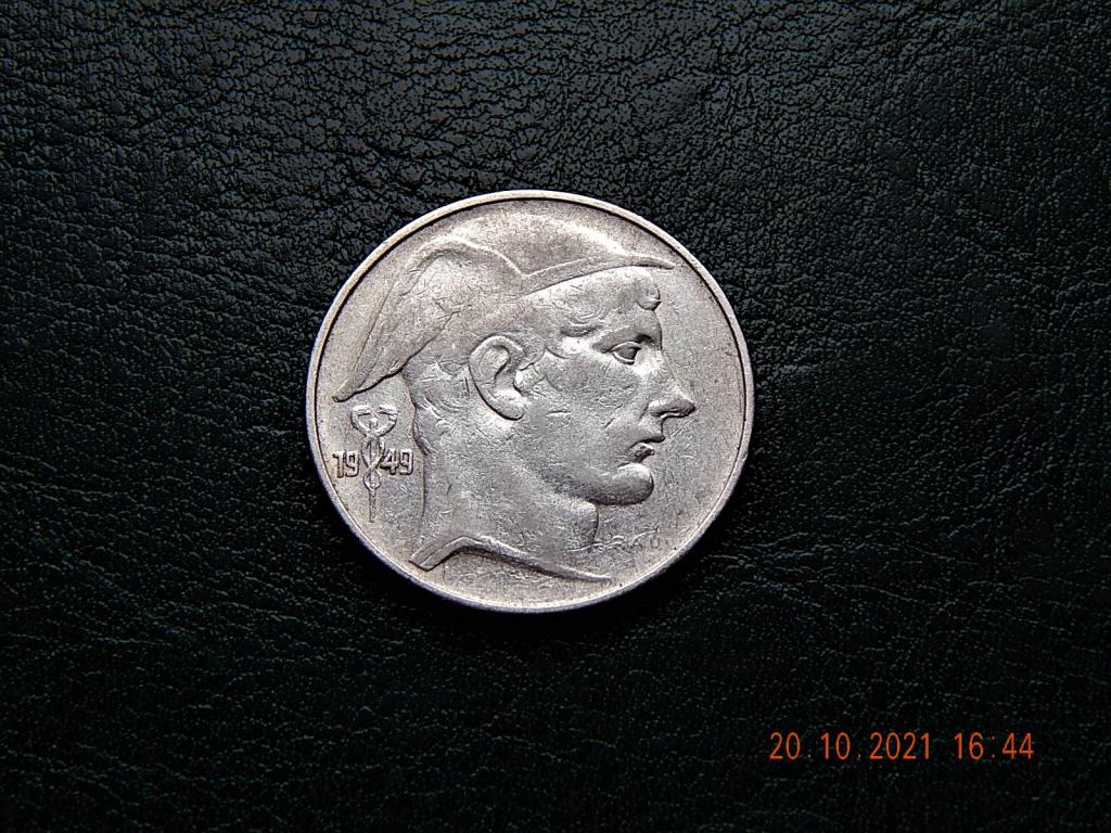 20 Франков 1949 г. Бельгия Серебро