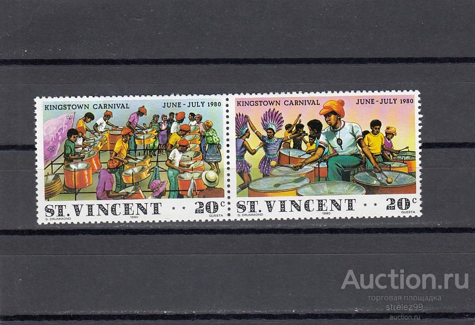 ST. VINCENT  СЕНТ ВИНСЕНТ   Карнавал Этнография Пара   1980 Сост**  MNH