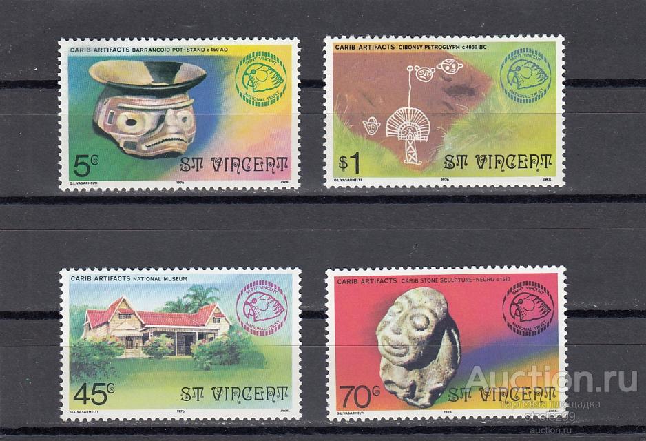 ST. VINCENT  СЕНТ ВИНСЕНТ   История Артефакты  Серия  1976 Сост**  MNH