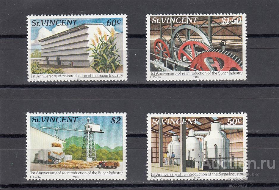ST. VINCENT  СЕНТ ВИНСЕНТ   Производство сахара Серия  1982 Сост**  MNH