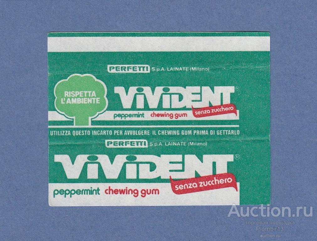 Обертка Италия Perfetti S.p.A. LAINATE Brooklyn Vivident