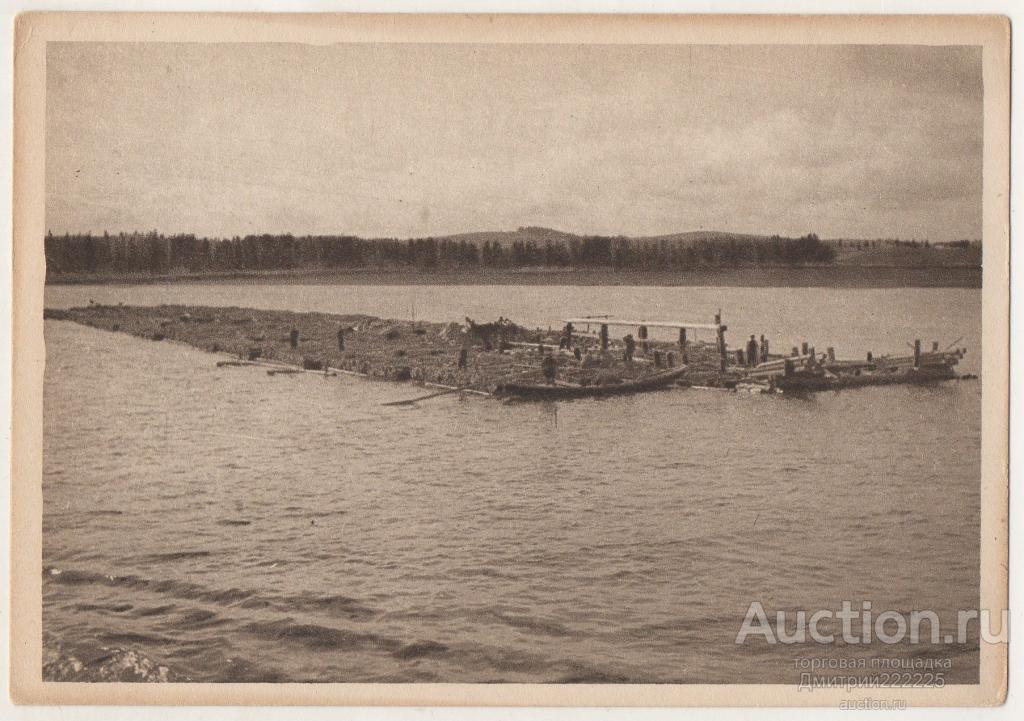 1920-е гг. Кама. Сплав дров.