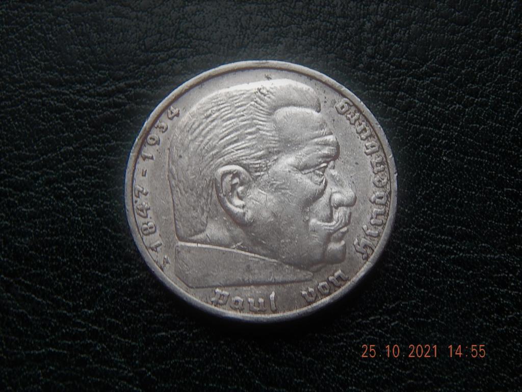 ГЕРМАНИЯ. РЕЙХ. 5 МАРОК 1935 год A. ГИНДЕНБУРГ