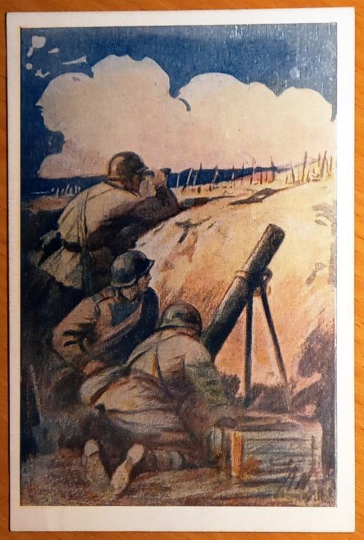 К17.029 МИНОМЕТЧИКИ НА ПОЗИЦИИ, 1944, МЕДЕЛЬСКИЙ, ИСКУССТВО