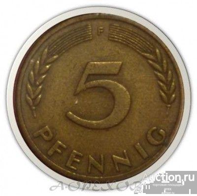 5 пфеннигов 1950 F Германия (холдер)