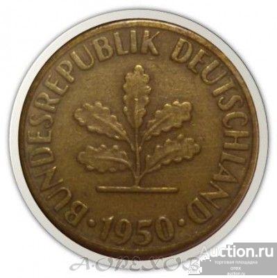 10 пфеннигов 1950 J Германия (холдер)