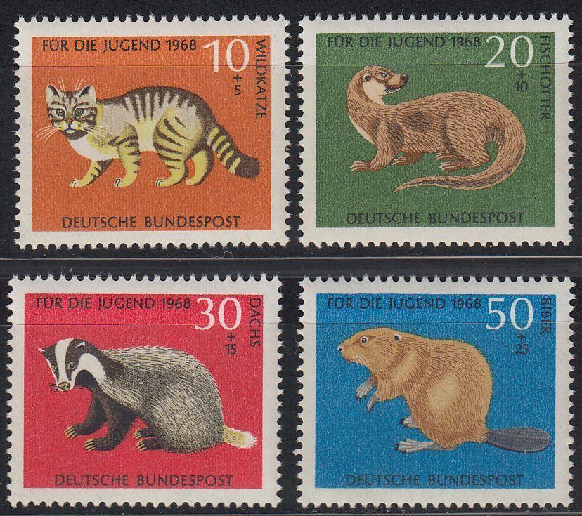 Зап.Германия,1968,Ми-549-52**Фауна