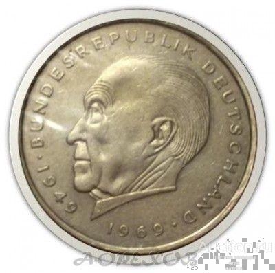 2 марки 1972 Германия J . Конрад Аденауэр (холдер)