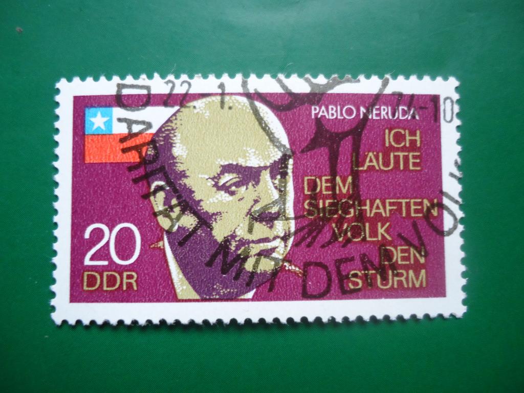 1974 г.  Германия  ГДР  гаш. с клеем.