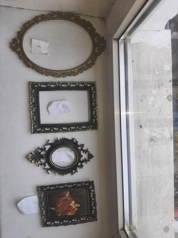 Рамка картина шелкография Старая бронза