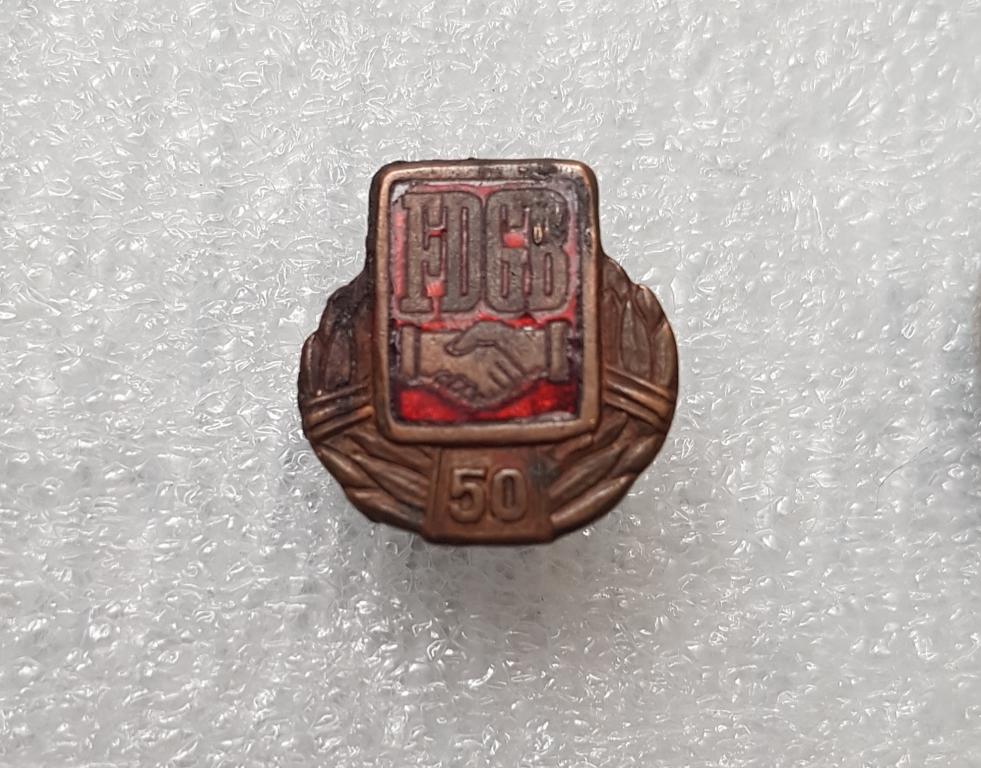 ГДР. Объединение немецких профсоюзов. FDGB. 50 лет
