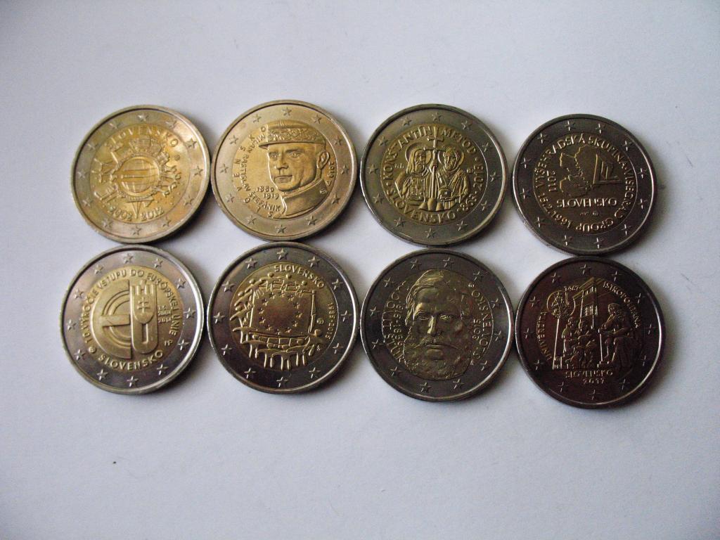 2 евро Словакия 2012 2013 2014 2015 2017 2019