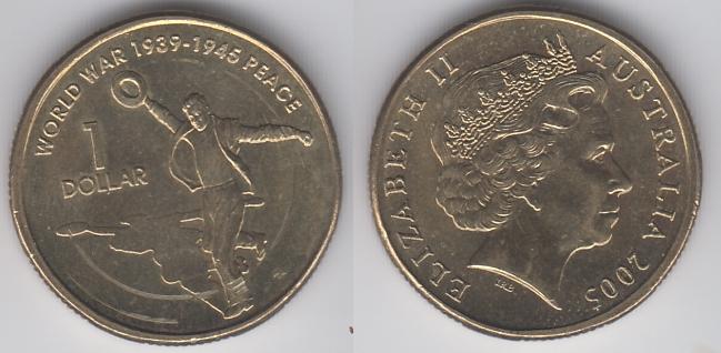 Австралия 1 доллар 2005 Война