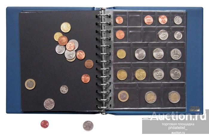 (1103MY-B)Альбом для монет Penny(10 л)(LINDNER)