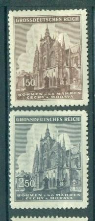 Богемия и Моравия (оккупация Чехословакии) 1939 г. стандарт пара чистая**