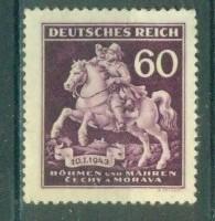 Богемия и Моравия (оккупация Чехословакии) 1943 г. День марки чистая**