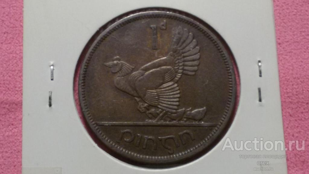 1 пенни 1967 Ирландия (холдер)